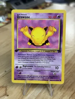 Pokémon TCG Drowzee Team Rocket 54/82 Regular 1st Edition Common Card - Image 3