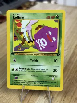 Pokemon TCG Team Rocket 1st Edition Koffing Common 58/82 Card - Image 3