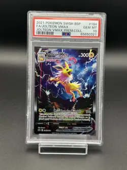 Jolteon VMAX - SWSH184 - SWSH: Sword & Shield Promo Cards PSA 10 GEM MT - Image 1
