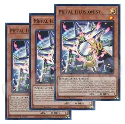 Yugioh - Metal Illusionist x 3 ROTA - 1st Edition Super Rare NM - Free Holo Card - Image 2