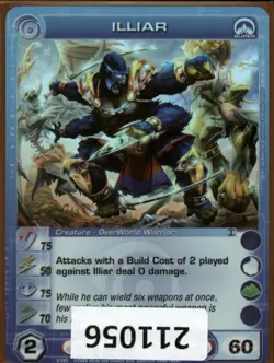 (211056) ILLIAR 75/50/75/70/60 (3 Max Stats) Super Rare Foil Chaotic Card - Image 1