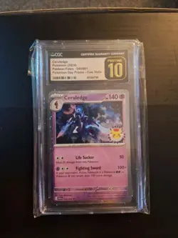 CGC 10 PRISTINE Ceruledge 040/091 Cosmos Holo Pokemon Day Promo 2024 Card - Image 1