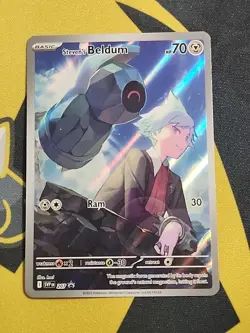Pokemon Steven's Beldum 207 Rival Battle Deck Promo Card NM Condition - Image 3