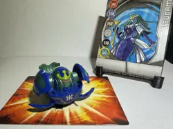Bakugan Aquos Blue Sirenoid B2 450G Blue Battle Brawlers W/ Card RARE - Image 1