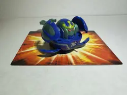 Bakugan Aquos Blue Sirenoid B2 450G Blue Battle Brawlers W/ Card RARE - Image 2
