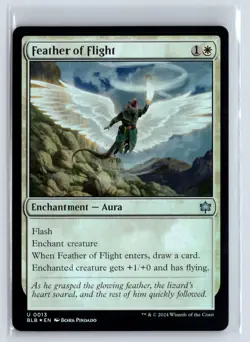 FOIL Feather of Flight Bloomburrow Uncommon – MTG Magic the Gathering Card - Image 3