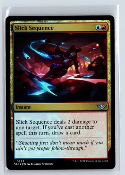 FOIL Slick Sequence Outlaws of Thunder Junction – MTG Magic the Gathering Card - Image 3