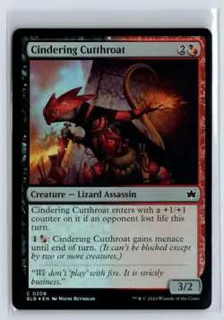 FOIL Cindering Cutthroat Bloomburrow – MTG Magic the Gathering Card - Image 1