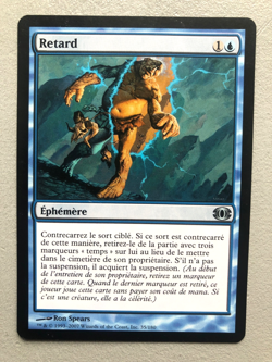 Mtg Carte Magic Future Sight Delay Retard French LP - Image 3