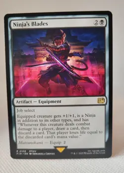 Magic - Ninja's Blades - Rare/Artifact #0108 - MTG: Final Fantasy - EN/NM - Image 1