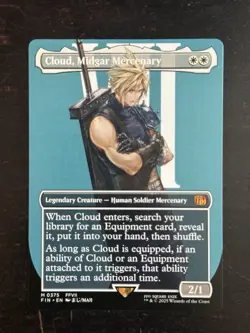 MTG Final Fantasy English Cloud, Midgar Mercenary Borderless 0375 Non-Foil - Image 3