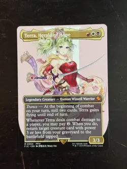MTG Final Fantasy English Terra, Herald of Hope Borderless 0204 Non-Foil - Image 3