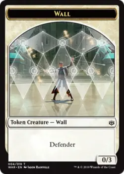 Wall Token Light Play, English Magic the Gathering MTG War of the Spark - Image 2