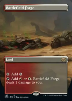 MTG | Battlefield Forge (Borderless Alternate Art) [The Brothers' War] Near Mint - Image 2