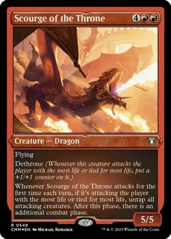 Near Mint, English - 1 x MTG Scourge of the Throne - Foil Etched Commander Maste - Image 1