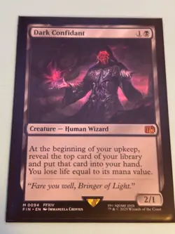 1x Dark Confidant - Final Fantasy - Regular - Mythic Rare - Pack Fresh! - Image 4