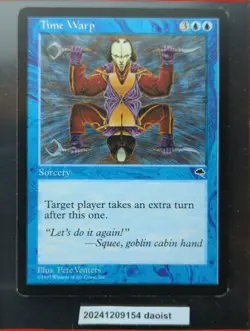 MTG Time Warp Tempest Rare Magic The Gathering LP - Image 7