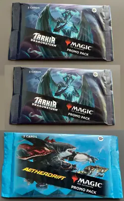 MTG 2x Dragonstorm Promo Pack + 1x Aetherdrift Promo Pack - English - Image 2