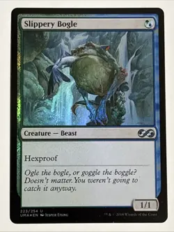 MTG Ultimate Masters Slippery Bogle Foil 223/254 LP - Image 1