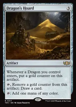 Dragon's Hoard -  (Near Mint NM) MTG Magic - Tarkir: Dragonstorm (TDC) - Image 2