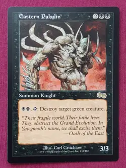 Magic The Gathering URZA'S SAGA EASTERN PALADIN black card MTG - Image 3