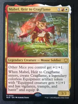 MTG Bloomburrow - Mabel, Heir To Cragflame - Rare - Image 1