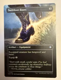 Swiftfoot Boots - (Borderless) - #355 - Foundations - MTG - NM/M - Image 1