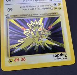 Pokémon Card TCG Base Set 2 Zapdos 20/130 Holo Rare Vintage - Image 9