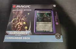 Factory Sealed MTG Universes Warhammer 40K Commander Necron Dynasties Deck Magic - Image 1