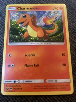 POKEMON CHARMANDER 18a/147 COSMOS HOLO BURNING SHADOWS ALT PROMO LP - Image 1