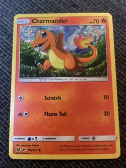 POKEMON CHARMANDER 18a/147 COSMOS HOLO BURNING SHADOWS ALT PROMO LP - Image 2