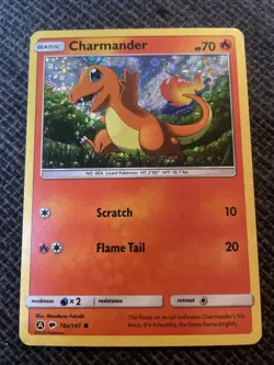 POKEMON CHARMANDER 18a/147 COSMOS HOLO BURNING SHADOWS ALT PROMO LP - Image 5