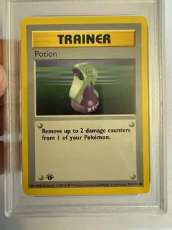 1999 Pokemon 1st Edition Shadowless Potion Trainer Base Set 94/102 PSA 9 Mint! - Image 7