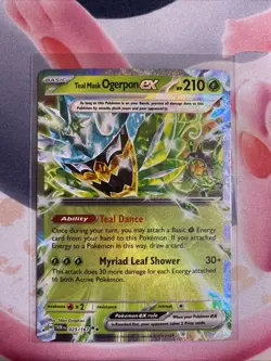 Pokemon TCG Teal Mask Ogerpon ex 025/167 Double Rare Sv06: Twilight Masquerade - Image 4