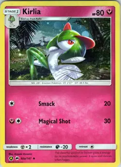 Kirlia 92a/147 - Pokemon TCG Burning Shadow - Alt Art Promo Holo Uncommon (NM) - Image 3