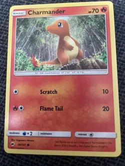 Charmander 18/147 Burning Shadows Regular Common Pokémon TCG - Image 3