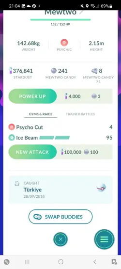 Pokemon Go Legendary Mewtwo ( Normal ) - Image 4