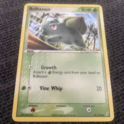Pokemon TCG Bulbasaur Crystal Guardians (46/100) 2006 Non-Holo- LP - Image 3