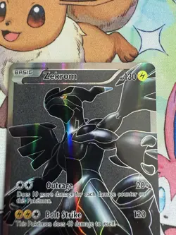 Pokémon Zekrom Full Art 114/114 Black and White 2011 Black Background - LP - Image 8