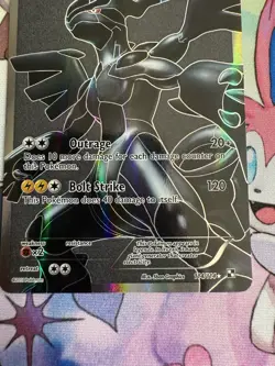 Pokémon Zekrom Full Art 114/114 Black and White 2011 Black Background - LP - Image 9