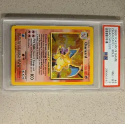 1999 Pokemon Game Charizard #4 PSA 8 - Image 1