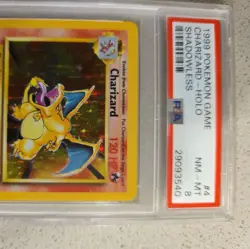 1999 Pokemon Game Charizard #4 PSA 8 - Image 3