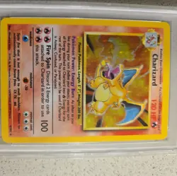 1999 Pokemon Game Charizard #4 PSA 8 - Image 7