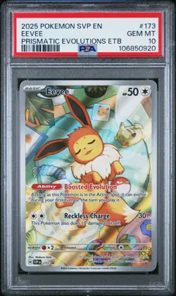 2 X Eevee 173 SVP Prismatic Evolutions Black Star Promo PSA 10 GEM MINT Pokémon - Image 5