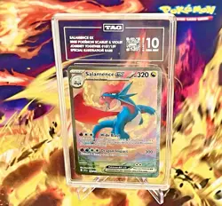 2025 Pokemon S&V Journey Together  - Salamence ex 187/159 SIR - TAG 10 - PSA - Image 1