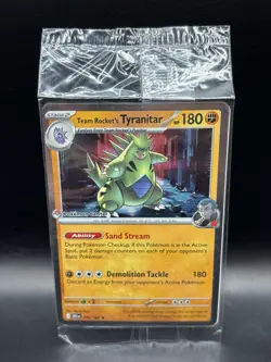 096/182 Team Rocket's Tyranitar Pokemon Center Exclusive Destined Rivals Sealed - Image 3