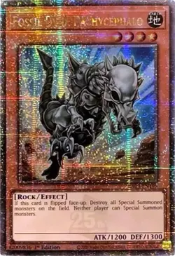YuGiOh FOSSIL DYNA PACHYCEPHALO Quarter Century Secret Rare RA03-EN195 - Image 3