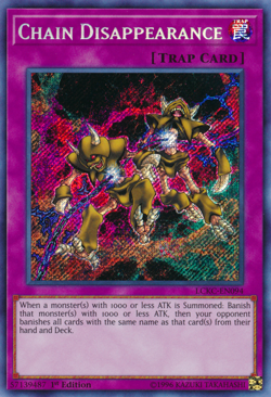 YUGIOH Chain Disappearance : LCKC-EN094 : ScR 1st-ED NM - Image 2
