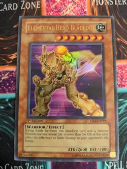 Yu-Gi-Oh! Elemental Hero Bladedge YSD-EN019 1st Edition Ultra Rare LP - Image 9