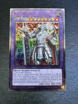 YuGiOh! Gem-Knight Master Diamond RA04 - Misprint Error Name Shift 1st Edition - Image 2